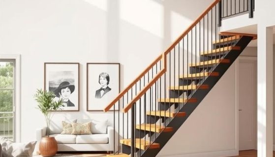 Tanie schody wewnętrzne: pomysły, materiały i wykończenia