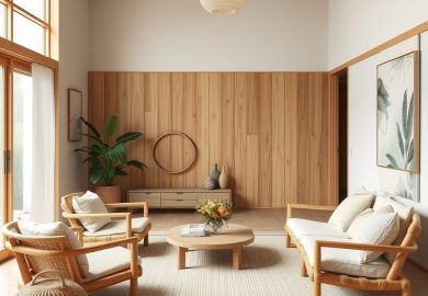Styl Japandi: jak wybrać drewno i naturalne materiały dla harmonii i funkcjonalności wnętrza