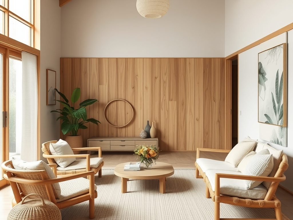 Styl Japandi: jak wybrać drewno i naturalne materiały dla harmonii i funkcjonalności wnętrza