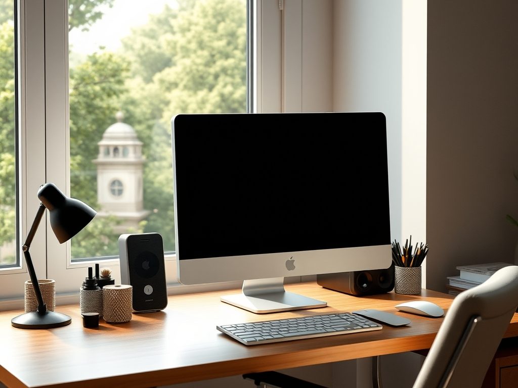 Jak ustawić biurko względem okna, by zminimalizować odblaski i poprawić komfort pracy przy komputerze