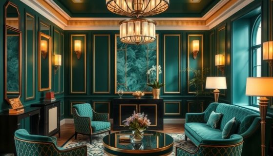 Styl art deco: jak dobrać kolory i materiały, by zachować elegancję i komfort użytkowania