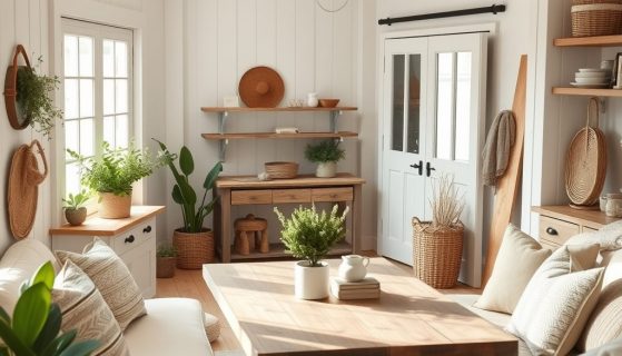 Styl farmhouse kolory: jak wybrać paletę barw, by stworzyć przytulne i funkcjonalne wnętrze