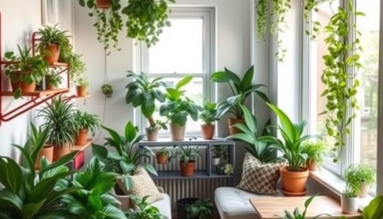 Urban jungle w małym mieszkaniu: jak stworzyć zieloną oazę bez zagracenia przestrzeni