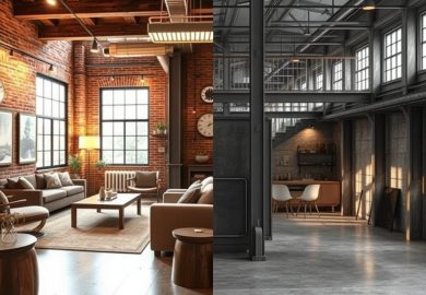 Styl loftowy a industrialny: kluczowe różnice w designie i atmosferze wnętrz