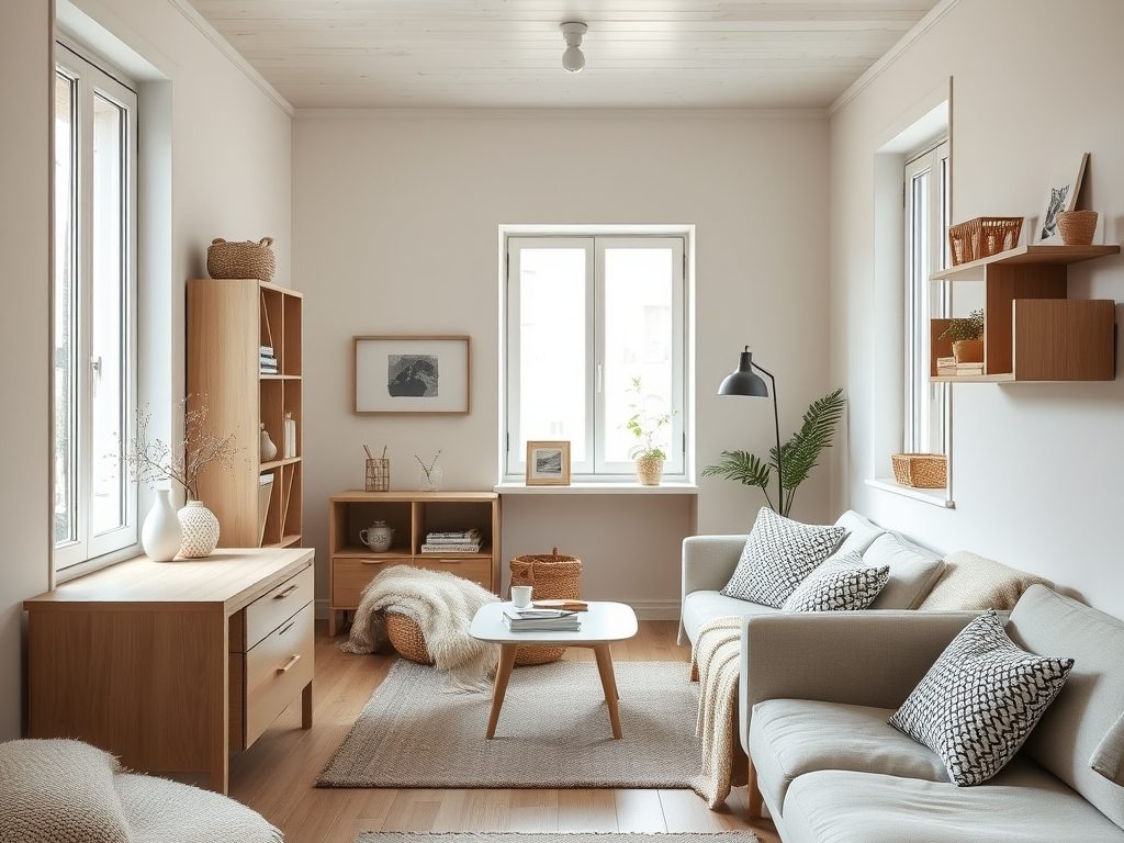 Styl skandynawski w małym mieszkaniu: jak urządzić funkcjonalną i przytulną przestrzeń