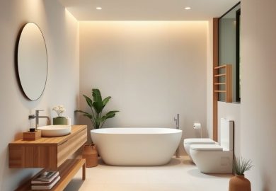 Styl japandi w łazience: jak urządzić minimalistyczną przestrzeń pełną naturalnej harmonii i funkcjonalności