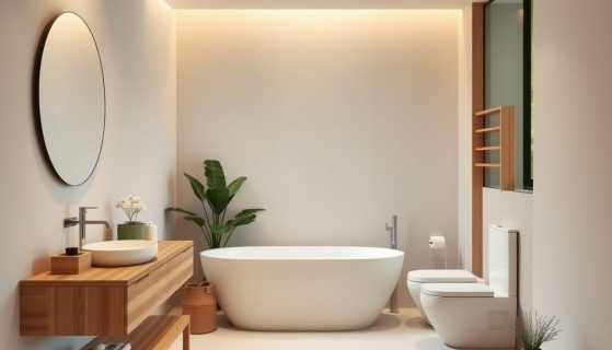 Styl japandi w łazience: jak urządzić minimalistyczną przestrzeń pełną naturalnej harmonii i funkcjonalności