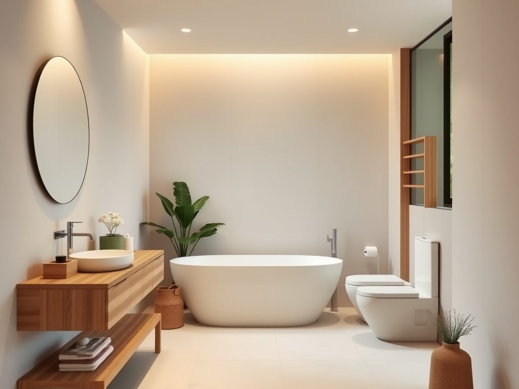 Styl japandi w łazience: jak urządzić minimalistyczną przestrzeń pełną naturalnej harmonii i funkcjonalności