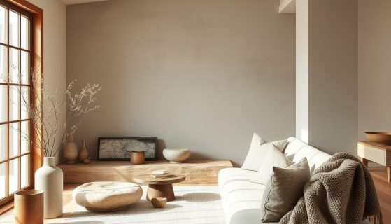Styl wabi sabi we wnętrzu: jak naturalna prostota i niedoskonałość tworzą harmonię i funkcjonalność