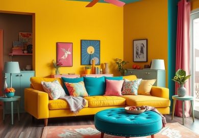 Styl retro kolory: jak łączyć wyraziste barwy i pastelowe odcienie, by stworzyć harmonijną aranżację wnętrza