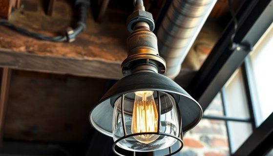 Oświetlenie w stylu industrialnym: jak wybrać lampy łączące surowość z funkcjonalnością