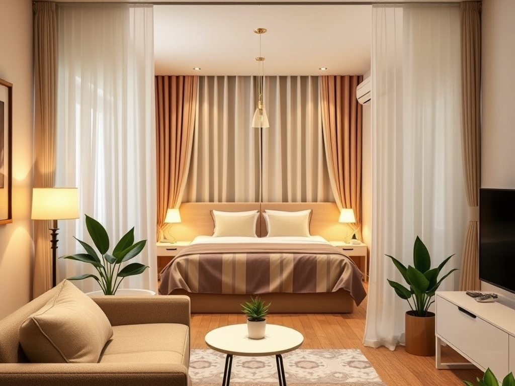 Jak wydzielić sypialnię w kawalerce, by zyskać komfort i prywatność bez remontu