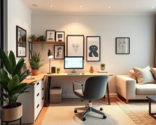 Jak funkcjonalnie i estetycznie wydzielić home office w salonie, by zachować komfort i porządek pracy
