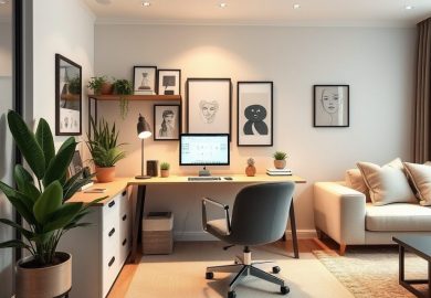 Jak funkcjonalnie i estetycznie wydzielić home office w salonie, by zachować komfort i porządek pracy