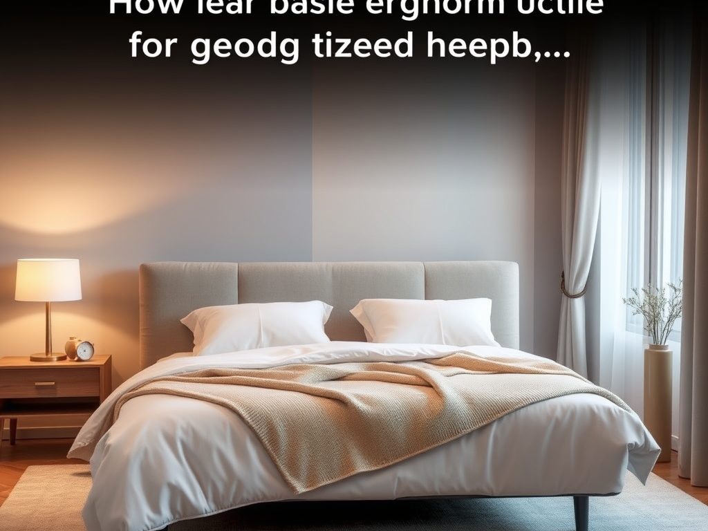 Ergonomia łóżka: jak dobrać wysokość i dostęp dla zdrowego i wygodnego snu