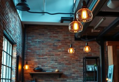 Styl loftowy w oświetleniu industrialnym: jak łączyć surowość z funkcjonalnością i klimatem wnętrza