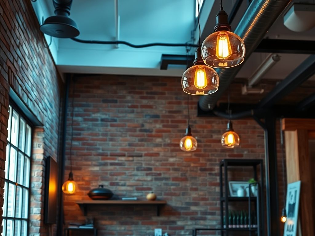 Styl loftowy w oświetleniu industrialnym: jak łączyć surowość z funkcjonalnością i klimatem wnętrza