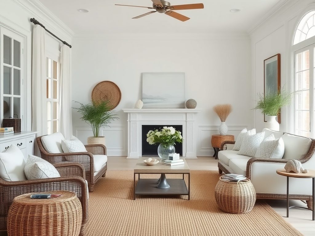 Styl Hampton: kluczowe cechy i zasady aranżacji dla komfortowych, nadmorskich wnętrz