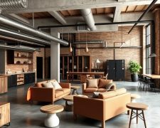 Styl industrialny bez cegły: jak stworzyć surową i wygodną aranżację wnętrza