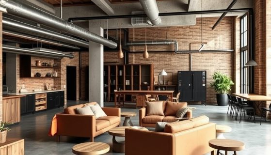 Styl industrialny bez cegły: jak stworzyć surową i wygodną aranżację wnętrza