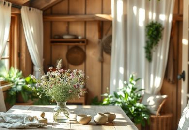 Styl cottagecore we wnętrzach: naturalna przytulność i sielska harmonia w praktyce