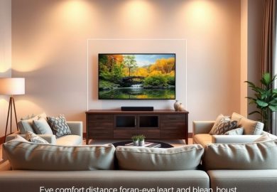 Optymalna odległość telewizora od kanapy – jak dobrać rozmiar i ustawienie dla komfortu i zdrowia oczu