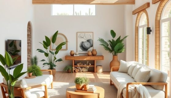 Styl śródziemnomorski w salonie: jak łączyć naturalność, światło i komfort aranżacji