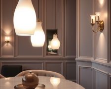 Styl glamour a oświetlenie: jak wybrać lampy, które dodadzą wnętrzu blasku i elegancji