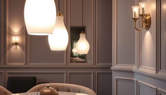 Styl glamour a oświetlenie: jak wybrać lampy, które dodadzą wnętrzu blasku i elegancji