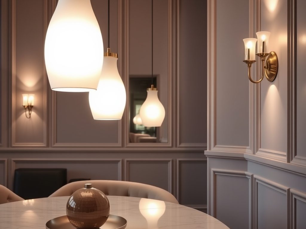 Styl glamour a oświetlenie: jak wybrać lampy, które dodadzą wnętrzu blasku i elegancji