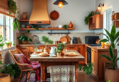 Jak urządzić kuchnię w stylu boho, by połączyć przytulność z funkcjonalnością?