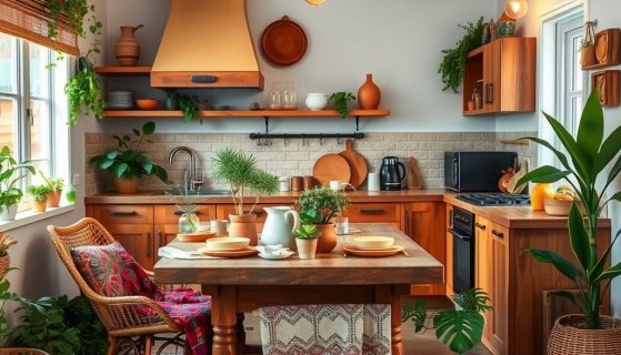 Jak urządzić kuchnię w stylu boho, by połączyć przytulność z funkcjonalnością?