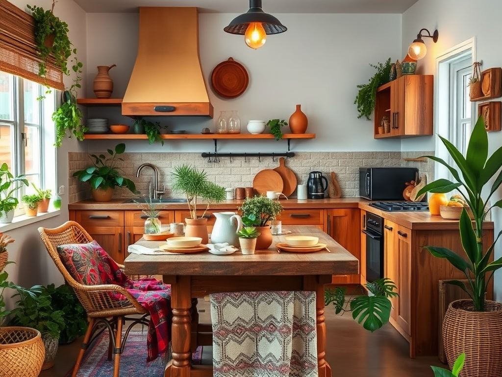 Jak urządzić kuchnię w stylu boho, by połączyć przytulność z funkcjonalnością?