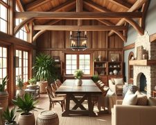 Styl farmhouse we wnętrzach: naturalna przytulność łącząca tradycję z nowoczesnością