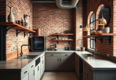 Kuchnia w stylu industrialnym: jak łączyć surowość z funkcjonalnością i przestrzenią