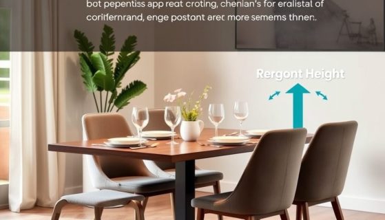 Jak dobrać wysokość stołu i krzeseł, by zapewnić wygodę i prawidłową postawę przy stole