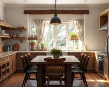 Styl farmhouse w kuchni: jak połączyć rustykalną przytulność z nowoczesną funkcjonalnością