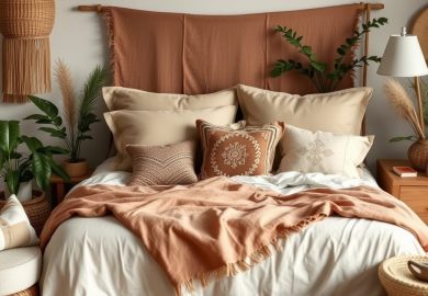 Styl boho w sypialni: jak łączyć naturalne materiały i wzory dla przytulnej atmosfery