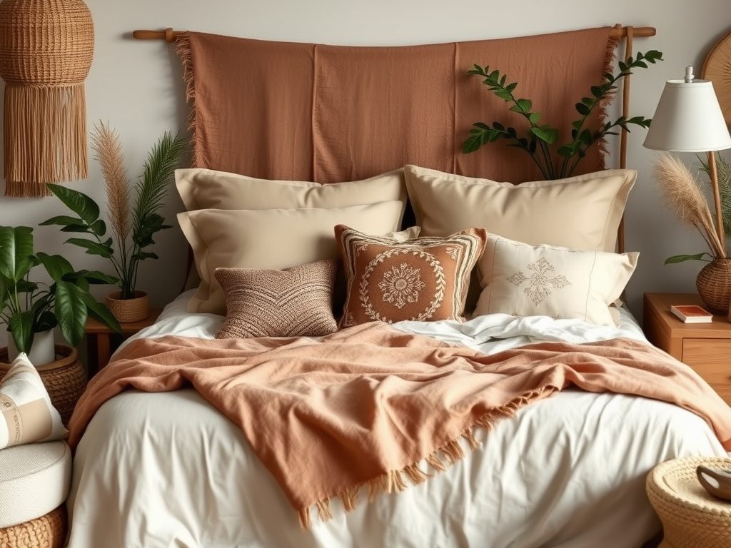 Styl boho w sypialni: jak łączyć naturalne materiały i wzory dla przytulnej atmosfery