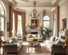 Styl klasyczny w salonie: jak urządzić elegancką i harmonijną przestrzeń krok po kroku