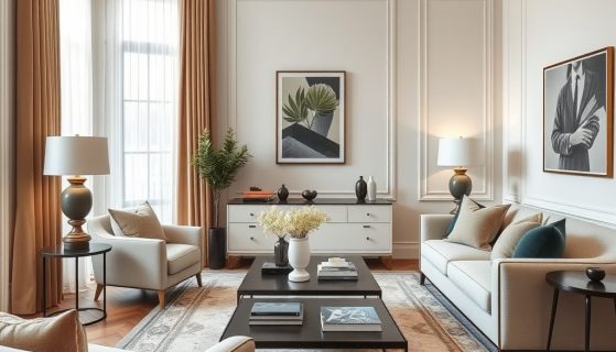 Styl modern classic w salonie: jak połączyć elegancję z nowoczesną funkcjonalnością krok po kroku
