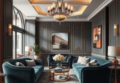 Styl art deco we wnętrzu: jak połączyć luksus z funkcjonalnością i harmonią aranżacji