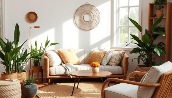Styl boho meble: jak wybrać naturalne i wygodne wyposażenie z duszą do wnętrza