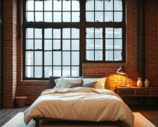 Styl industrialny w sypialni: jak połączyć surowość z komfortem i funkcjonalnością