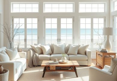 Styl Hampton wnętrza: jak połączyć nadmorską elegancję z naturalnym komfortem domu