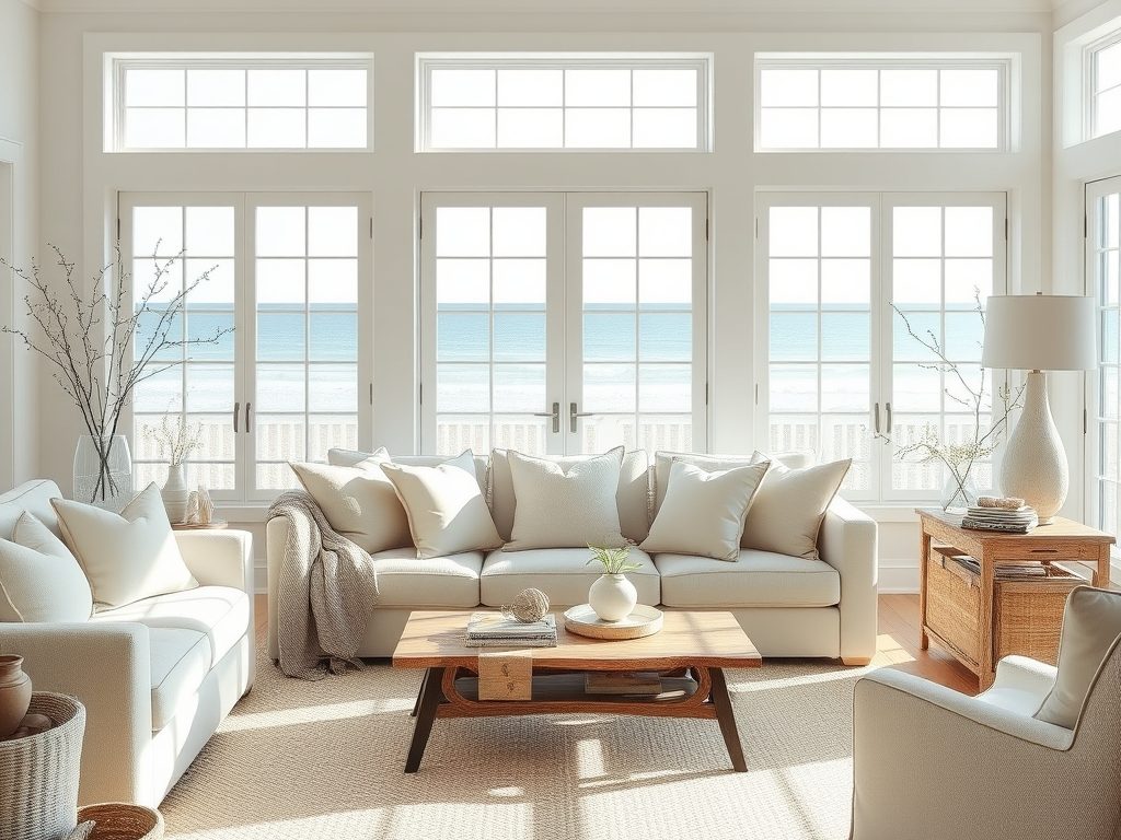 Styl Hampton wnętrza: jak połączyć nadmorską elegancję z naturalnym komfortem domu