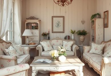 Styl shabby chic bez potknięć: jak unikać typowych błędów i zachować romantyczną harmonię wnętrz