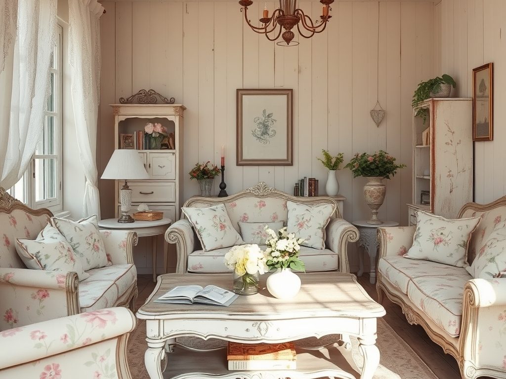 Styl shabby chic bez potknięć: jak unikać typowych błędów i zachować romantyczną harmonię wnętrz