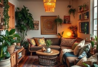 Styl boho w małym mieszkaniu: jak połączyć swobodę z funkcjonalnością i naturalnym klimatem