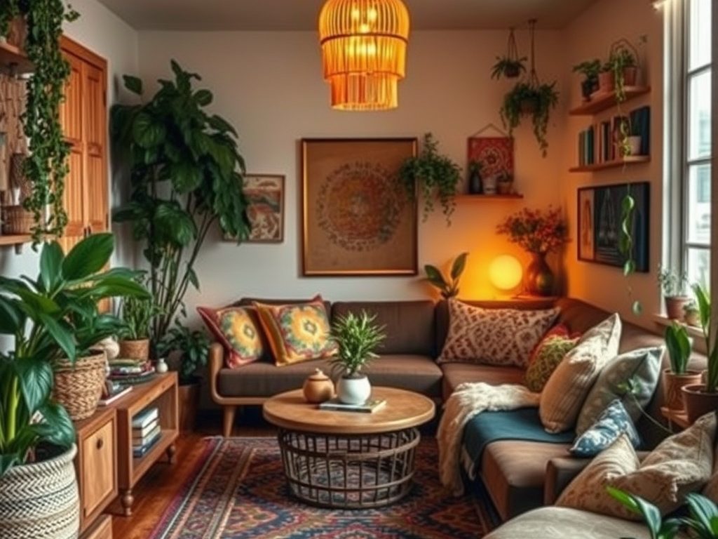 Styl boho w małym mieszkaniu: jak połączyć swobodę z funkcjonalnością i naturalnym klimatem